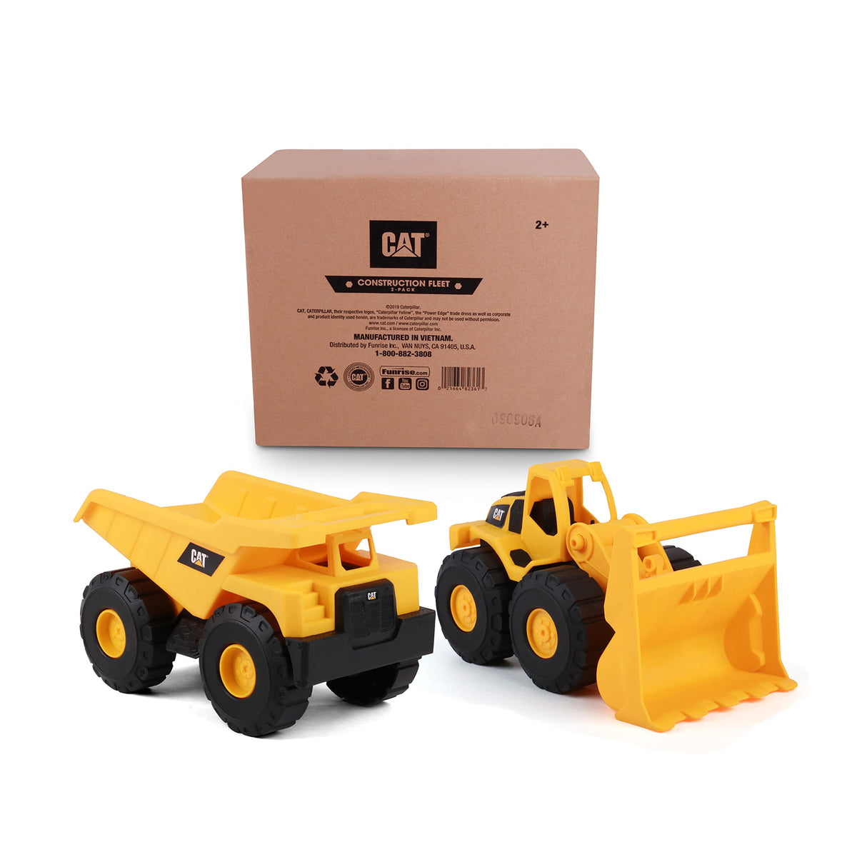CAT Construction Toys gift-ready packaging for birthdays or holidays.