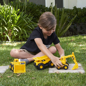 CAT Construction three-pack highlights portable, durable play for young builders.