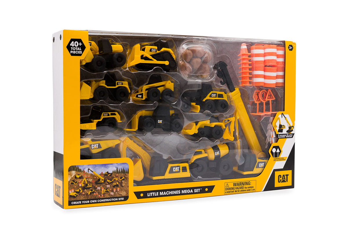 CAT Little Machines Mega Set ten mini vehicles for sorting and role-play