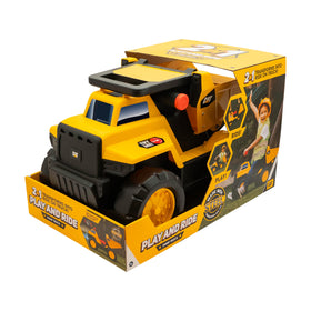 CAT Play and Ride packaging notes age 18 months and up with quick setup