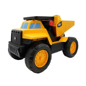 CAT Play and Ride steel dump truck transforms from truck to ride-on for active construction play