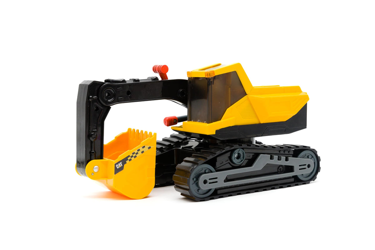 CAT Power Haulers excavator motion drive activates engine rev and lights