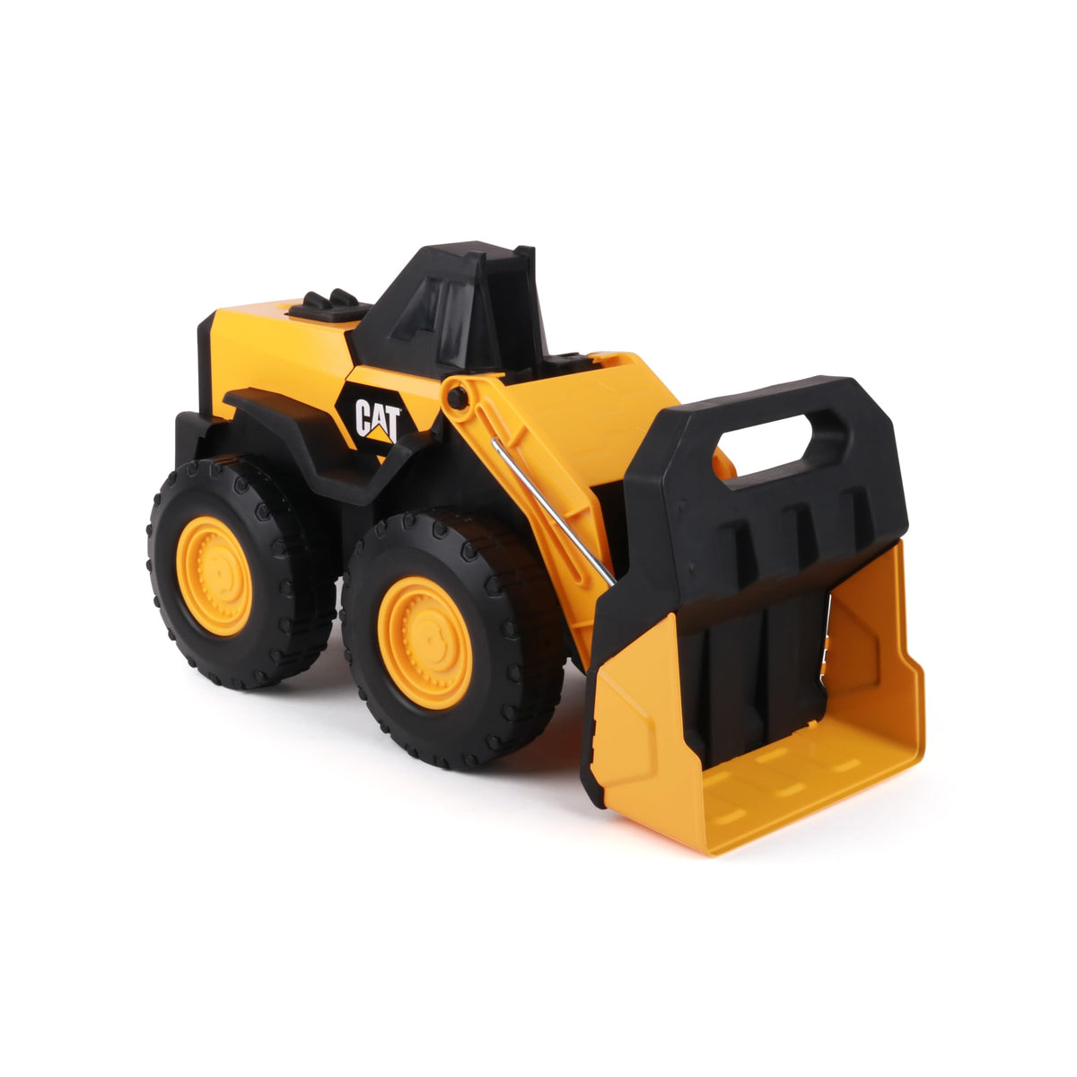 CAT Real Steel Max Wheel Loader body displays durable steel panels for tough, long-lasting play.