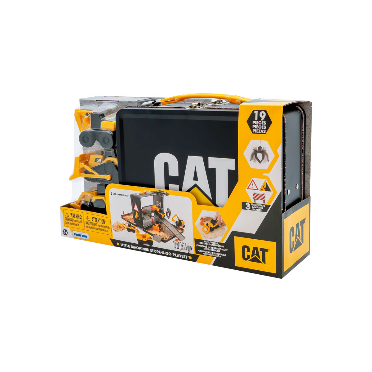 CAT Store N Go playset dirt compound for tactile digging and shaping