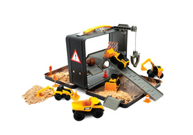 CAT Store N Go playset travel case enables mess-free portable construction play