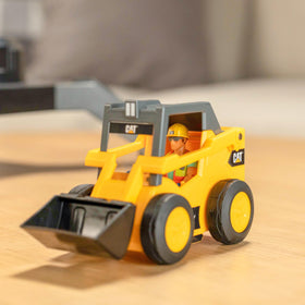 CAT Workforce 4-inch articulated figure fits both cab and skid steer for interactive storytelling.