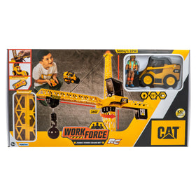 CAT Workforce remote crane in action, smooth wireless control for hazard-free distance operation.