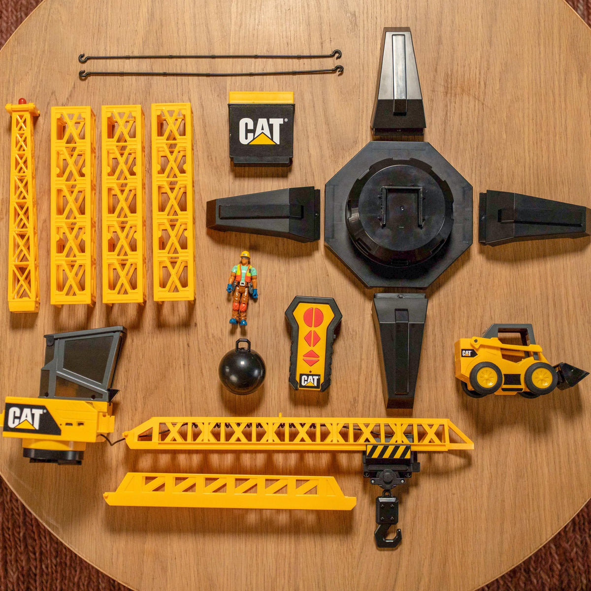 CAT Workforce wrecking ball demonstrates dramatic play while maintaining safe, imaginative construction scenarios.