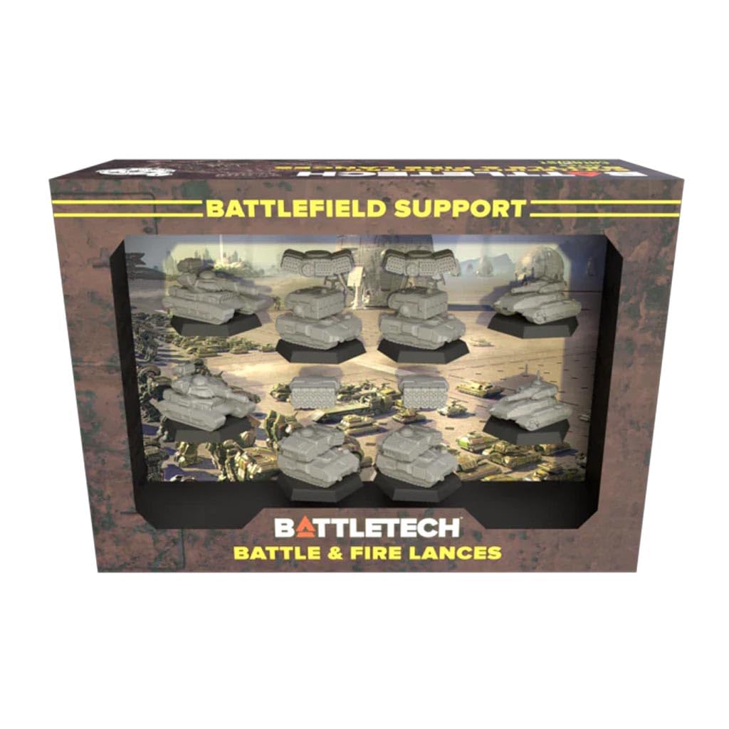 Catalyst BattleTech Battlefield Support Battle & Fire miniatures ready for Alpha Strike skirmishes