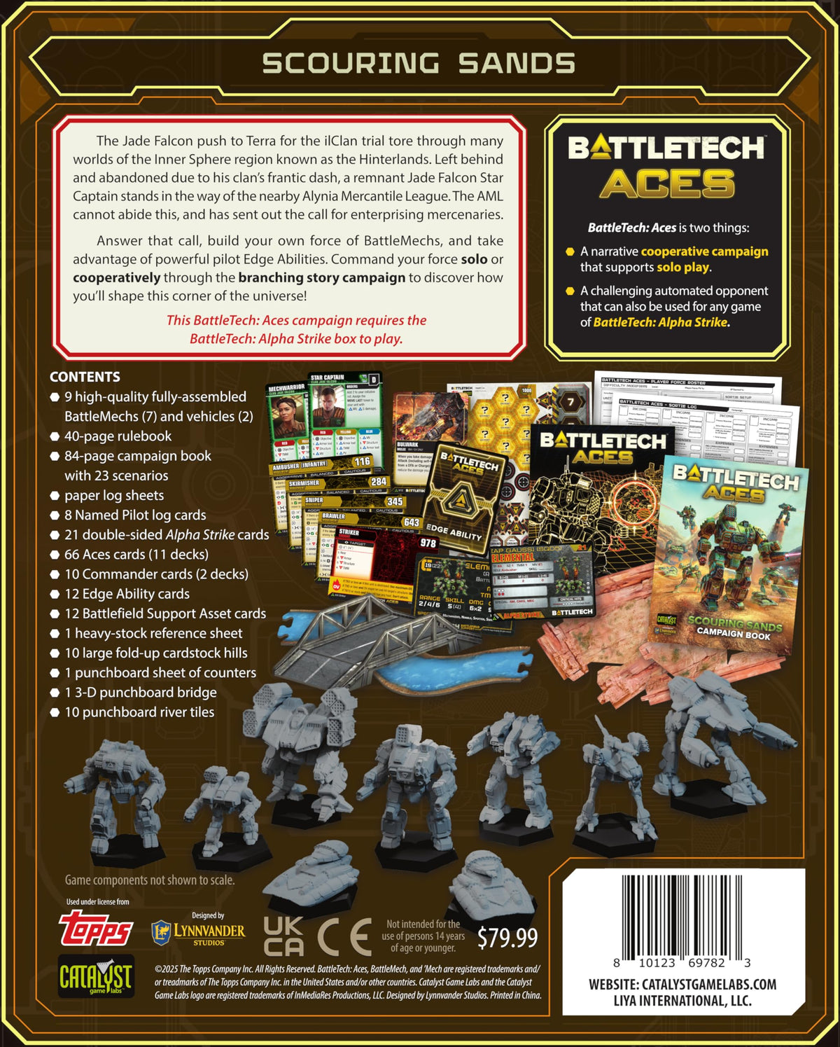 Catalyst Game Labs BattleTech Aces Scouring Sands AI cards for dynamic campaigns