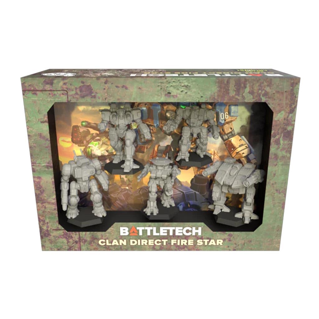 BattleTech Clan Direct Fire Star five miniatures by Catalyst Game Labs for tabletop battles