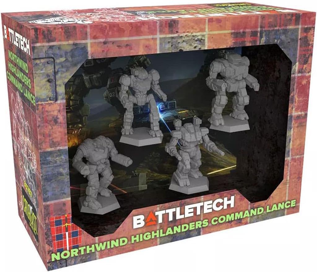 Catalyst Game Labs BattleTech Northwind Highlanders Command Lance miniature set ready-to-play for epic battles
