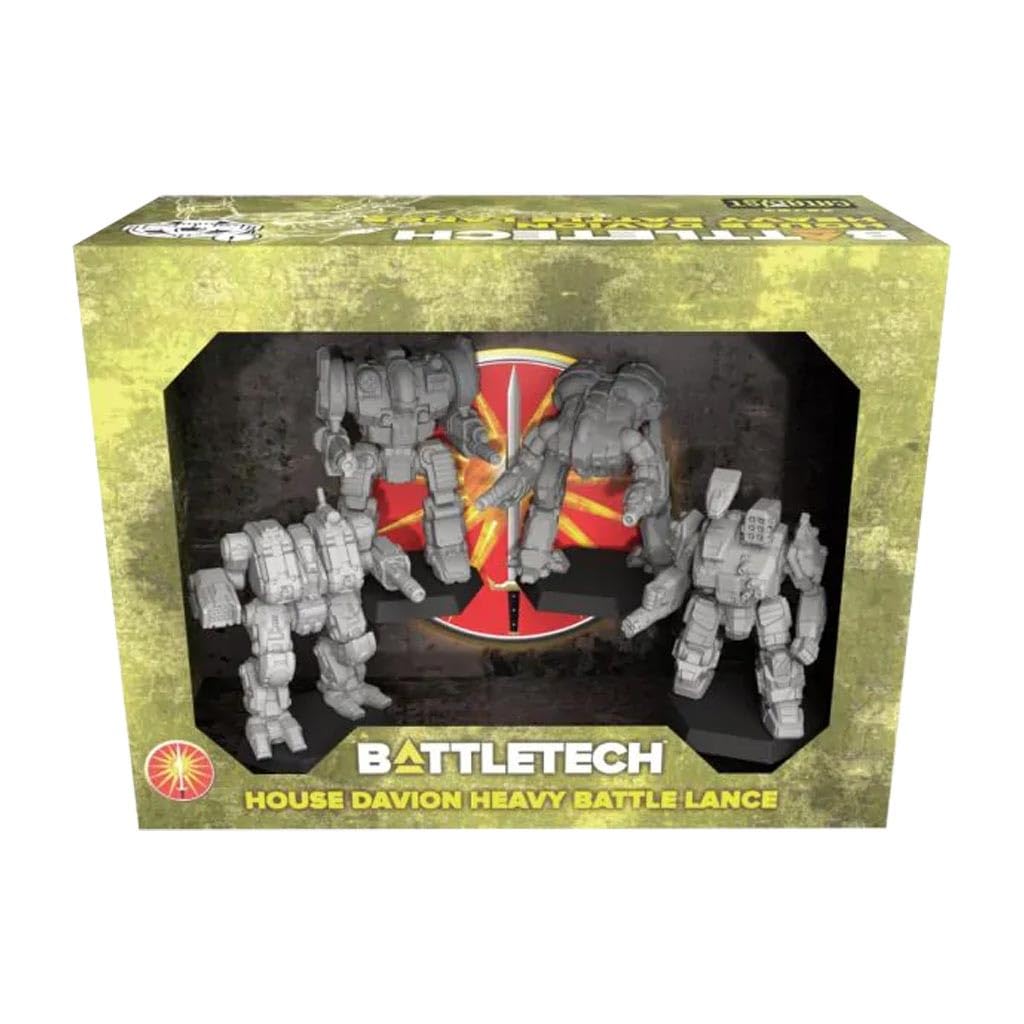 Catalyst Game Labs House Davion Heavy Battle Lance miniatures ready for BattleTech battles