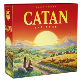 CATAN 6th Edition board game setup with modular hex tiles for strategic exploration