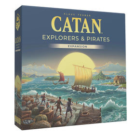 CATAN Explorers & Pirates map view showing uncharted islands for strategic exploration