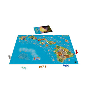 CATAN Hawai'i scenario educational folio page with Hawai'i facts for curiosity.