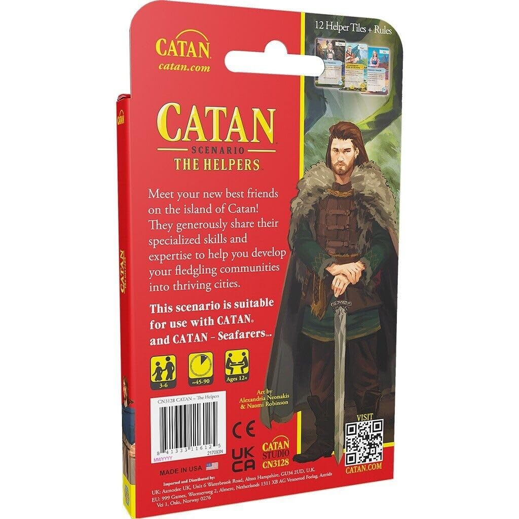 CATAN The Helpers characters art highlights 12 new helpers.