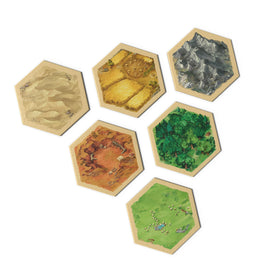 CATAN hex board layout offers endless replayable strategy opportunities