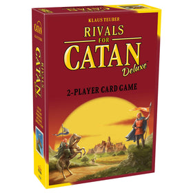 CATAN Rivals Deluxe cover—sleek packaging for family game nights.