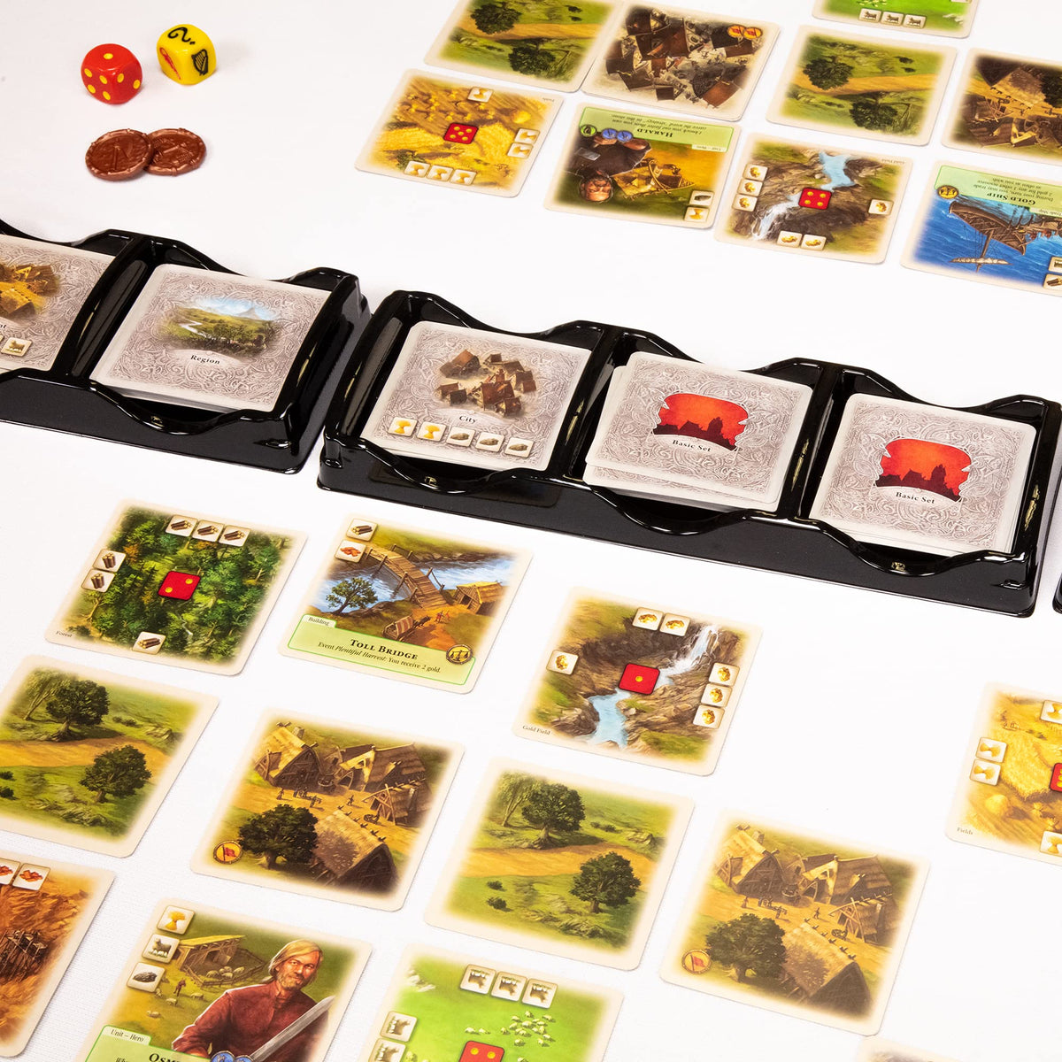 CATAN Rivals Deluxe theme games—varied scenarios for richer challenges.