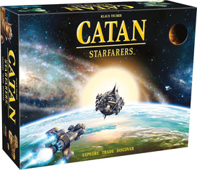 CATAN Starfarers board with the cosmos map for strategic exploration and family gameplay.