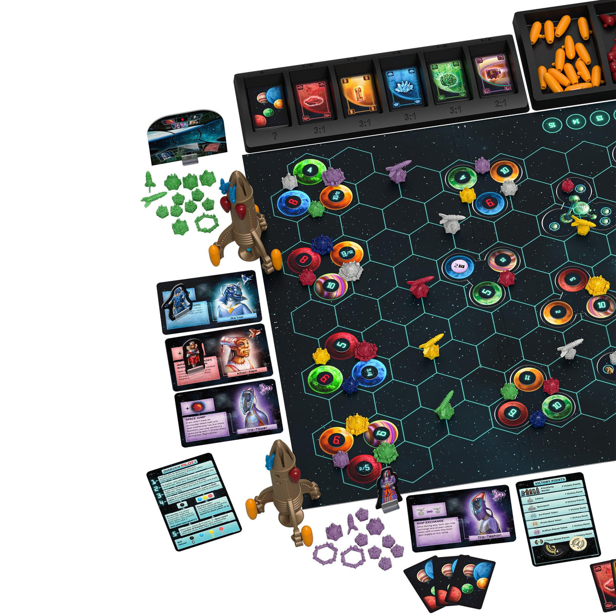CATAN Starfarers extension motherships and space sectors expand the universe