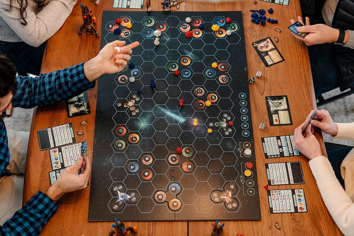 CATAN Starfarers packaging art highlighting premium components and collector appeal.