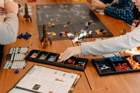 CATAN Starfarers player boards support tense turns and smooth resource tracking.