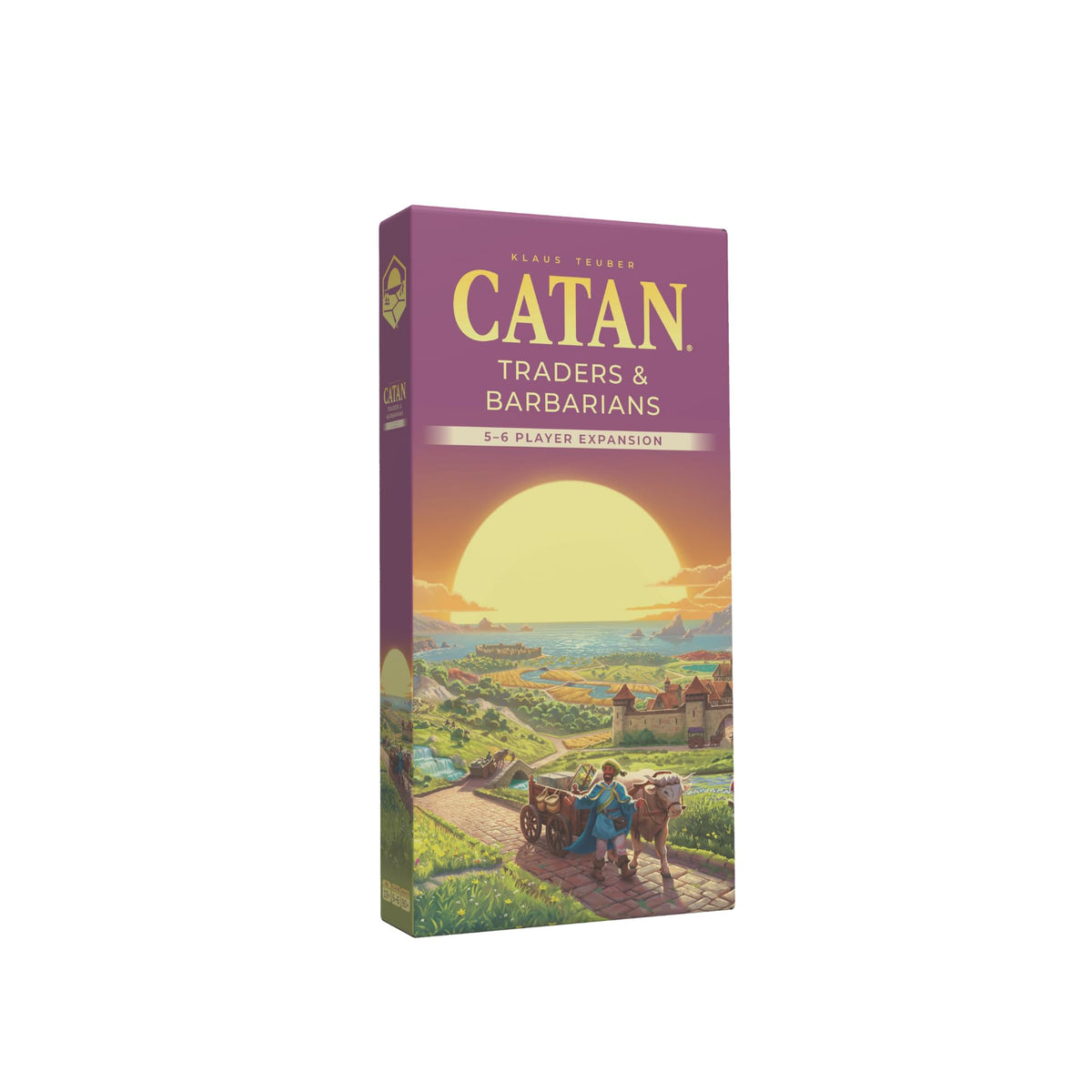 CATAN Traders & Barbarians expansion with extra components for 3-6 players, ideal for larger game nights.