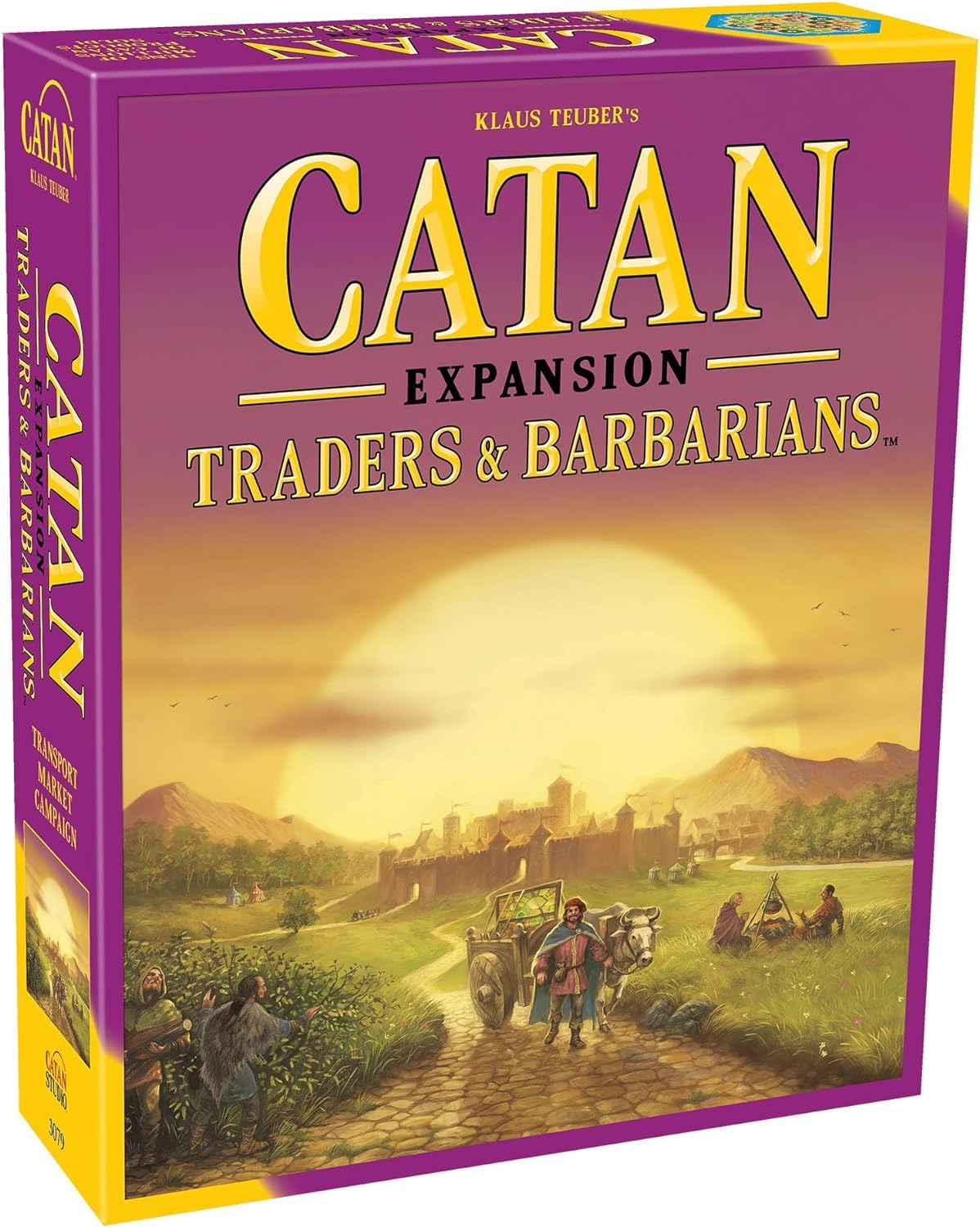 CATAN Traders & Barbarians expansion box presents the complete set for enhanced gameplay variety.