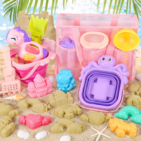 CatchCute sand toy set with shovel and rake for creative beach builds.