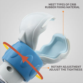 Caterbee Ocean arch crib setup with secure mounting for baby play.