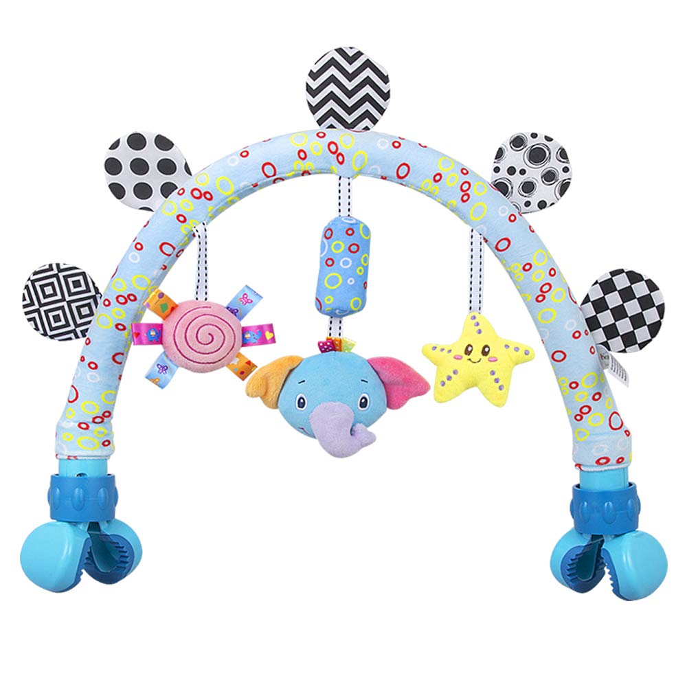 Caterbee pram activity bar suits indoor and outdoor adventures.