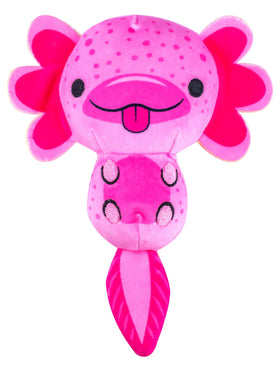 Cats vs Pickles axolotl Melt-alotl plush, soft texture for cuddly play