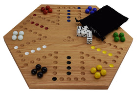 Cauff 20-inch solid oak board face with a smooth hand-finished surface for easy play.