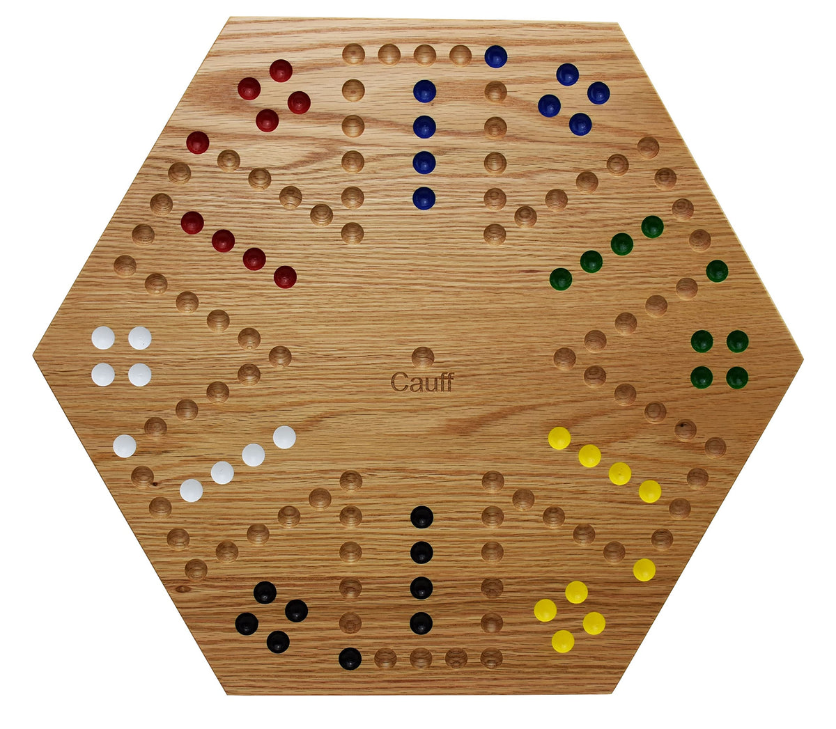 Cauff glass marbles set adds sparkle and tactile play.