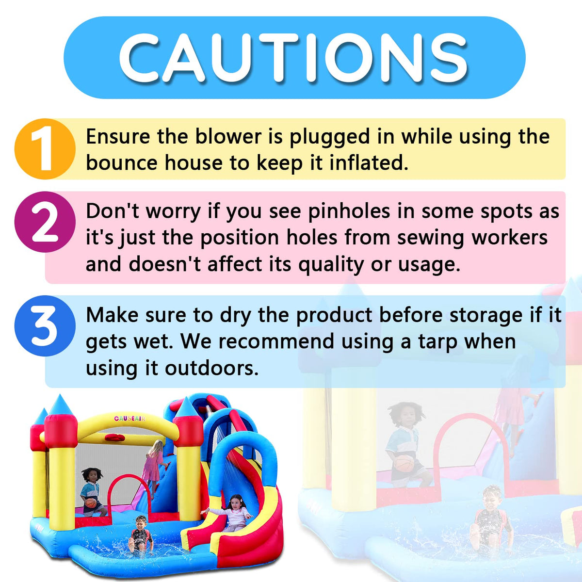 Causeair Giant Bounce House ball pit sparks imaginative play