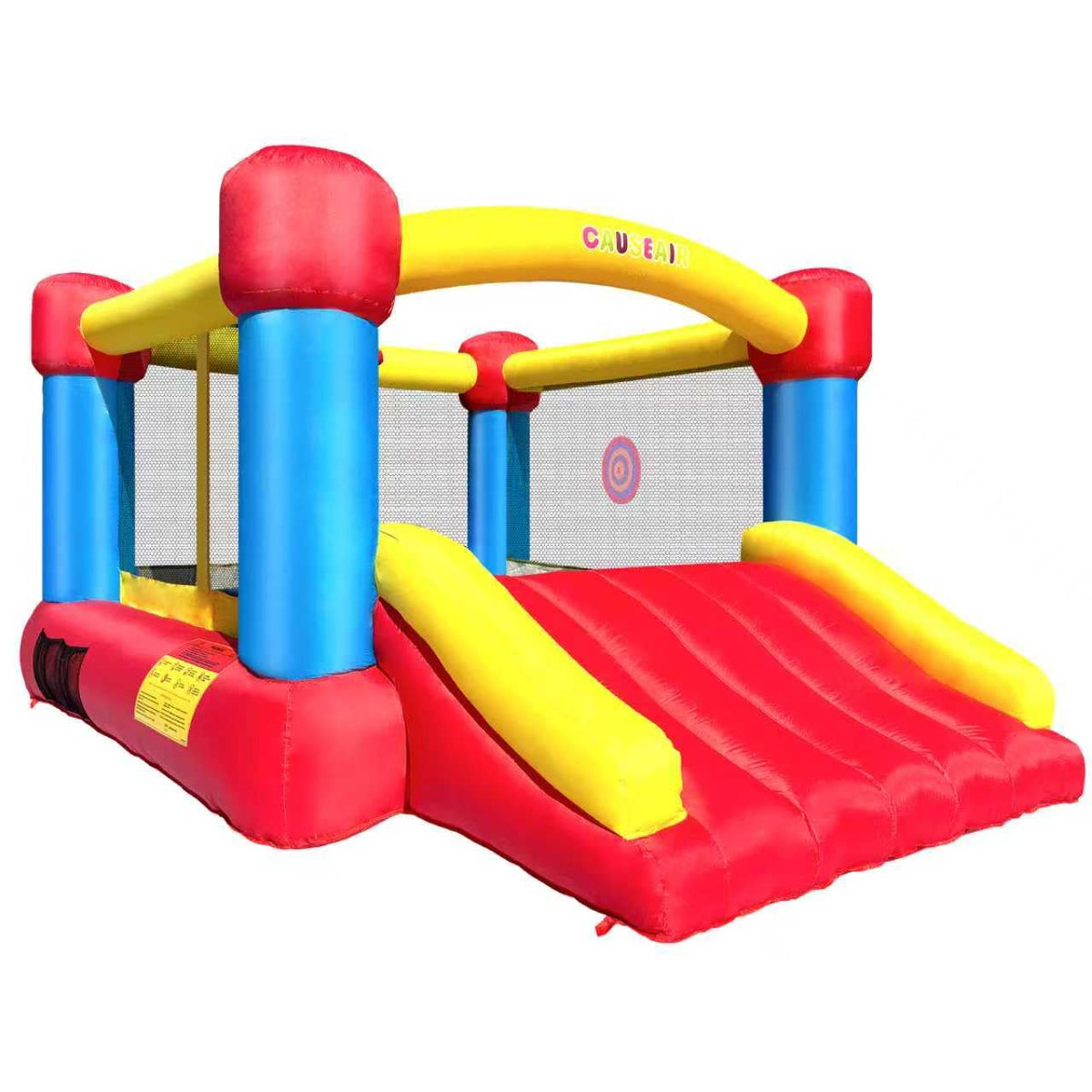 Causeair inflatable bounce house 12ft with mesh walls for safe backyard fun