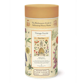 Cavallini & Co Bees & Honey puzzle completed size 20 x 28 inches for display