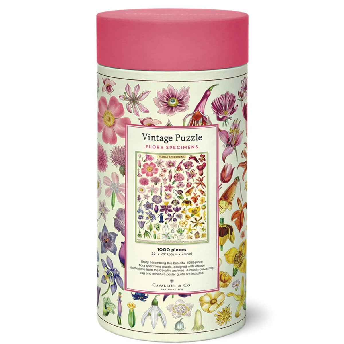 Cavallini & Co Flora Specimens Puzzle shows archival artwork, ideal for relaxing evenings.