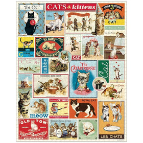 Cavallini & Co puzzle tube with muslin bag protecting a 1000-piece set.