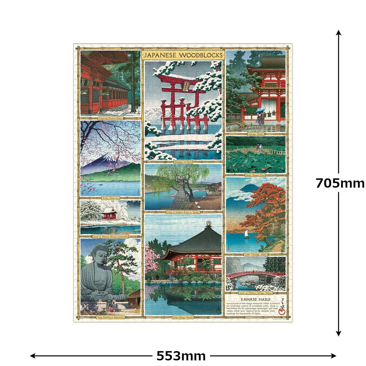 Cavallini puzzle finished size 20x28 inches invites display after completion.