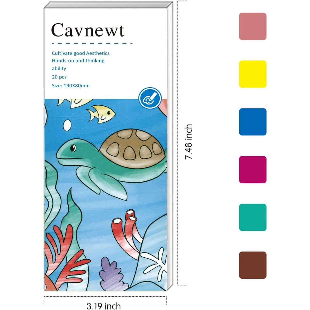 Cavnewt watercolor pads travel kit showing compact on-the-go art