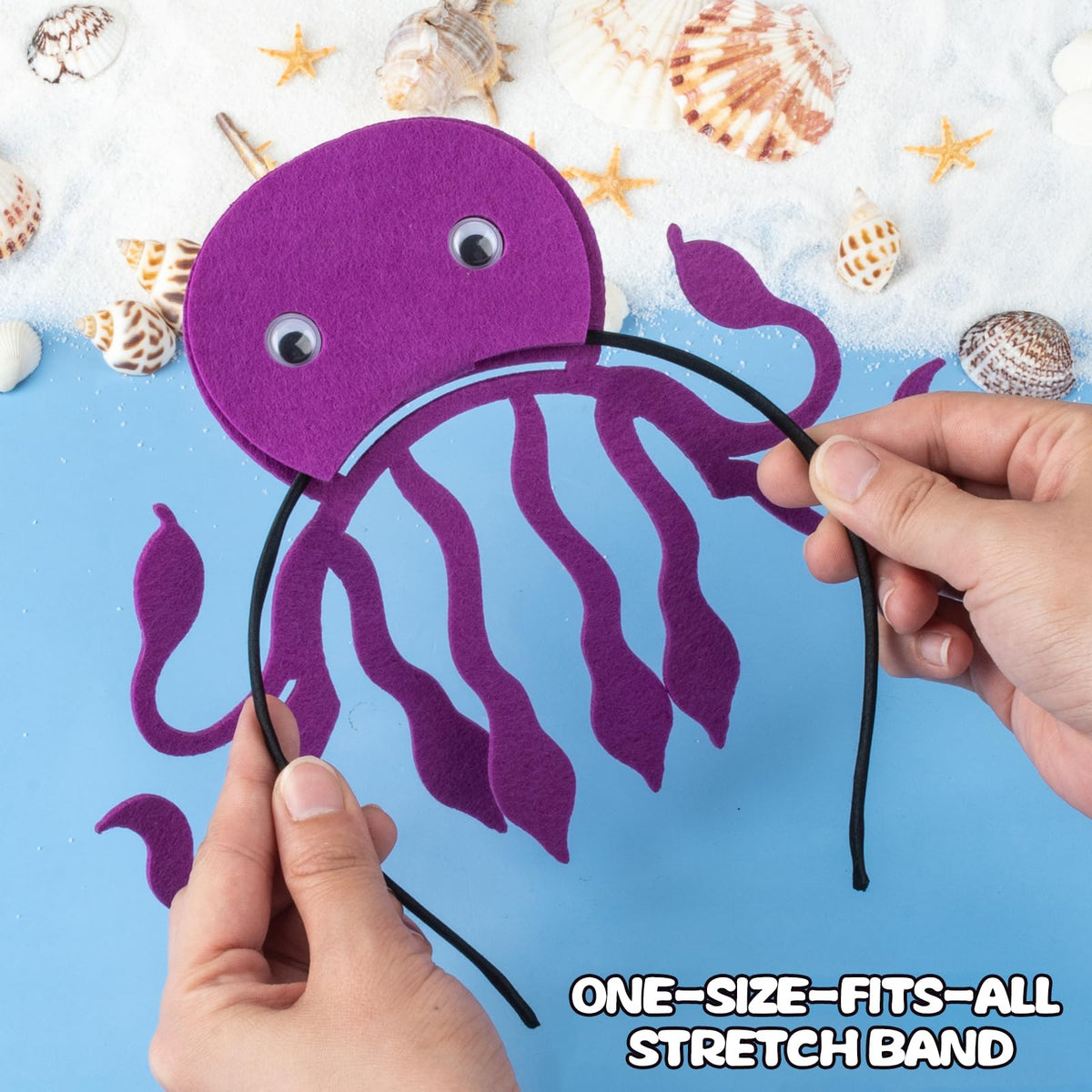 Cawiew clownfish headband, bright colors, ideal for birthday celebrations.