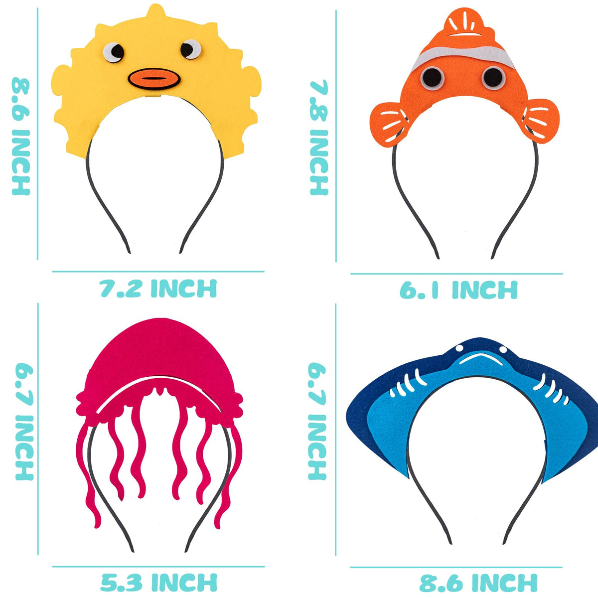 Cawiew crab headband, playful design, great for beach or pool party favors.
