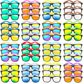Cawiew neon-colored sunglasses 48-pack for party favors and gifts.