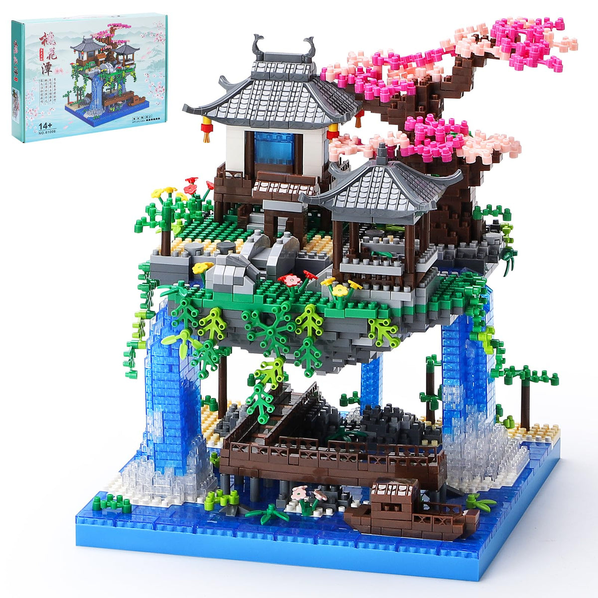 CAXIMSY Cherry Blossom Bonsai House assembly shows a floating design inspiring conversation and display
