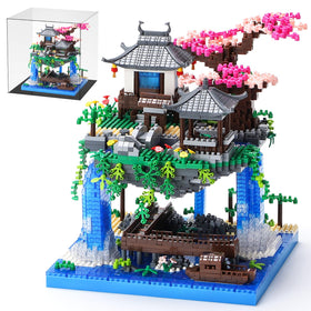CAXIMSY Cherry Blossom Bonsai micro block set for immersive creativity and patience-building