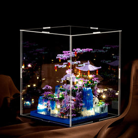 CAXIMSY Peach Blossom Pond transparent cover protects and showcases details.