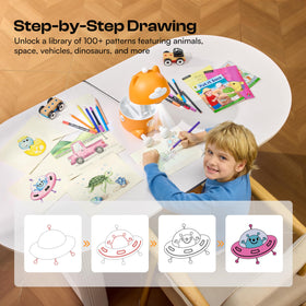 Caydo app interface showcasing access to step-by-step drawing lessons